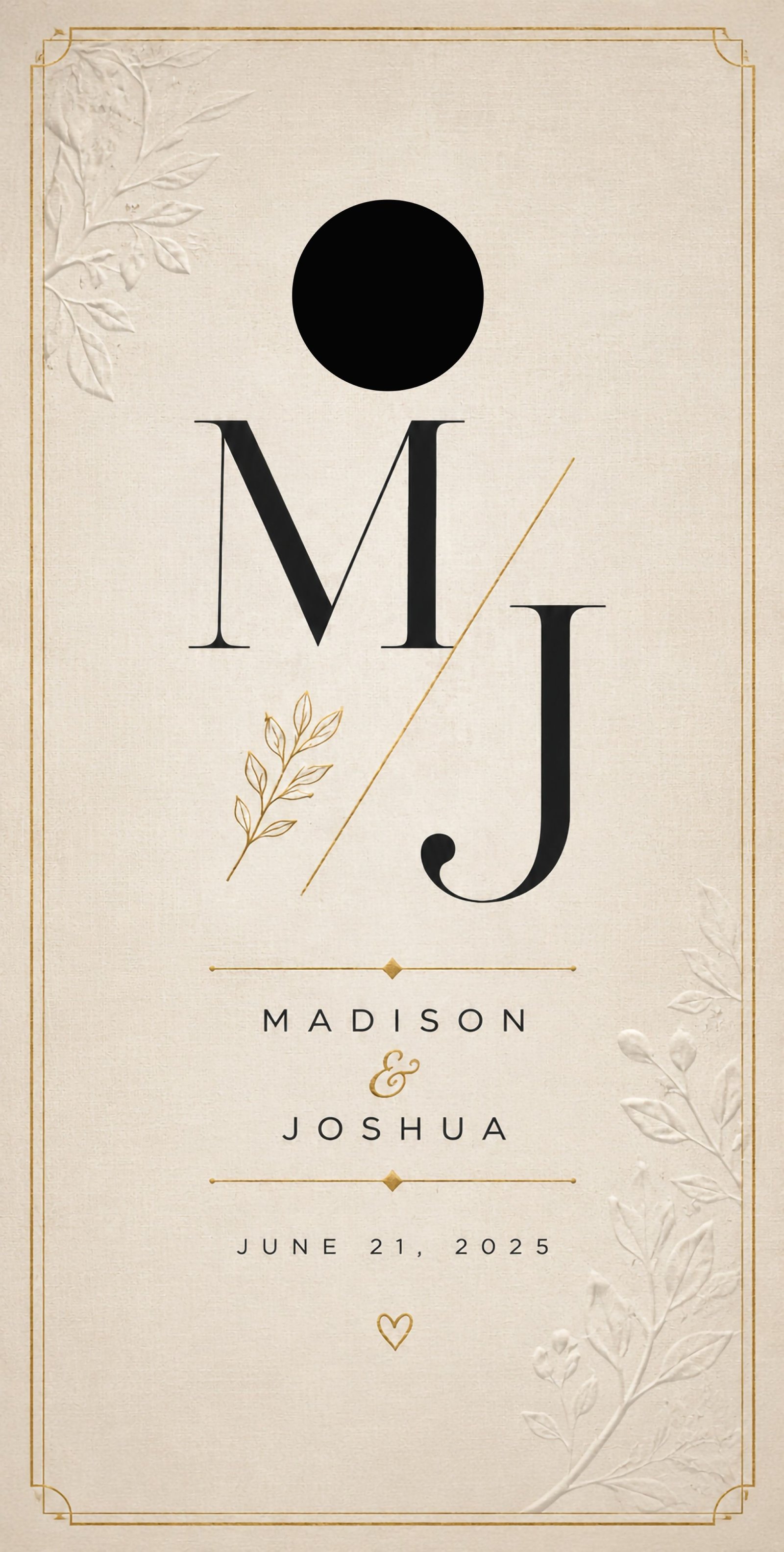 The Monogram Collection wedding cornhole board wrap